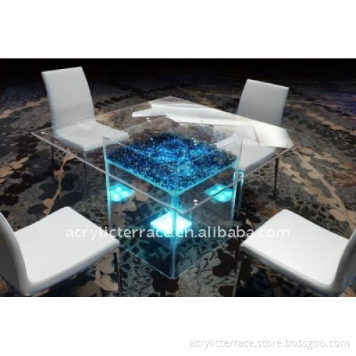 Acrylic Lucite Table with LED for event